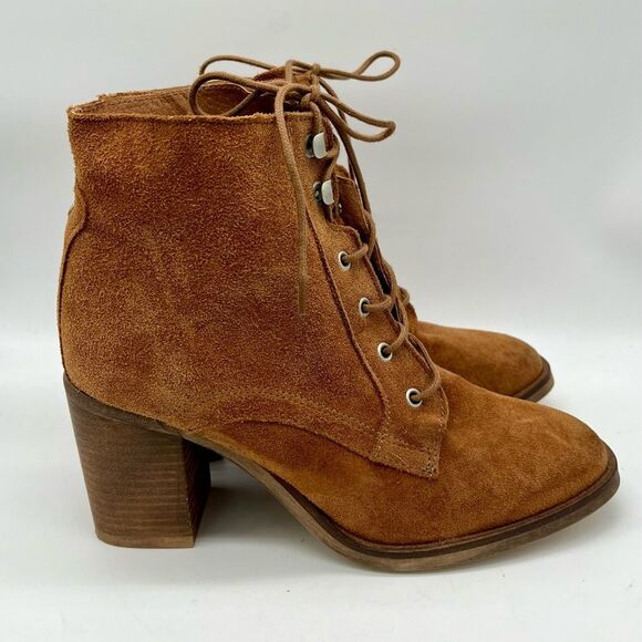 Steve Madden Rawhide Lace up Combat Boots Size 39 - Picture 1 of 11